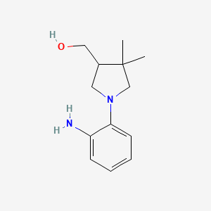 (1-(2-Aminophenyl)-4,4-dimethylpyrrolidin-3-yl)methanol