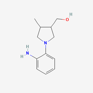 (1-(2-Aminophenyl)-4-methylpyrrolidin-3-yl)methanol