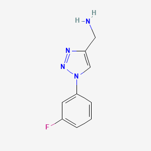 (1-(3-Fluorophenyl)-1H-1,2,3-triazol-4-YL)methanamine