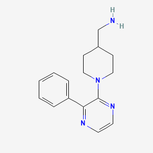 (1-(3-Phenylpyrazin-2-yl)piperidin-4-yl)methanamine