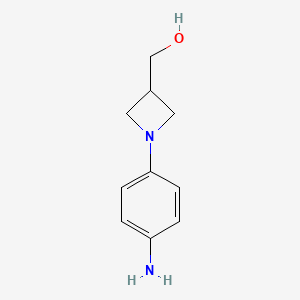 (1-(4-Aminophenyl)azetidin-3-yl)methanol
