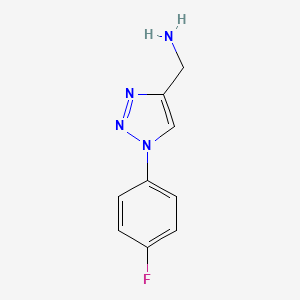 (1-(4-Fluorophenyl)-1H-1,2,3-triazol-4-YL)methanamine
