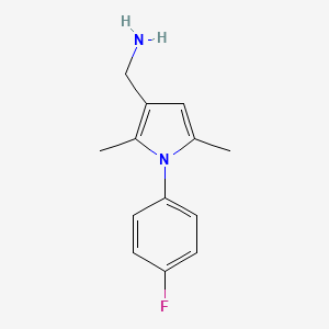 (1-(4-Fluorophenyl)-2,5-dimethyl-1H-pyrrol-3-yl)methanamine