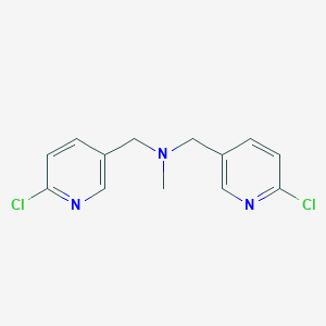 (1-(6-Chloropyridin-3-yl)-N-[(6-chloropyridin-3-yl)methyl]-N-methylmethanamine)