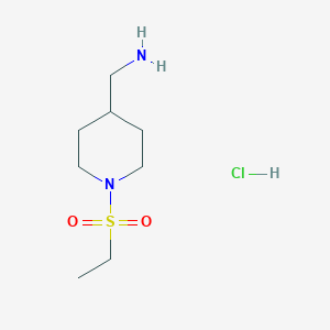 (1-(Ethylsulfonyl)piperidin-4-yl)methanamine hydrochloride