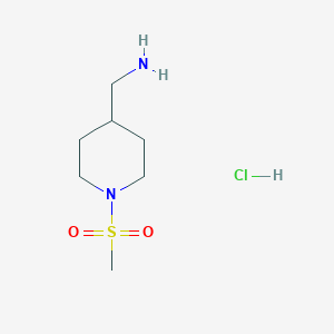 (1-(Methylsulfonyl)piperidin-4-yl)methanamine HCl