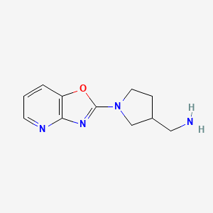 (1-(Oxazolo[4,5-b]pyridin-2-yl)pyrrolidin-3-yl)methanamine
