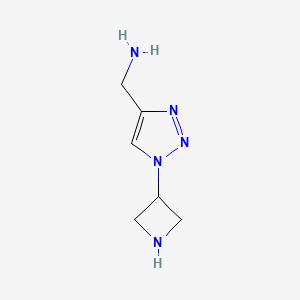 (1-(azetidin-3-yl)-1H-1,2,3-triazol-4-yl)methanamine
