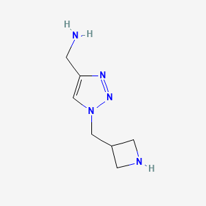 (1-(azetidin-3-ylmethyl)-1H-1,2,3-triazol-4-yl)methanamine