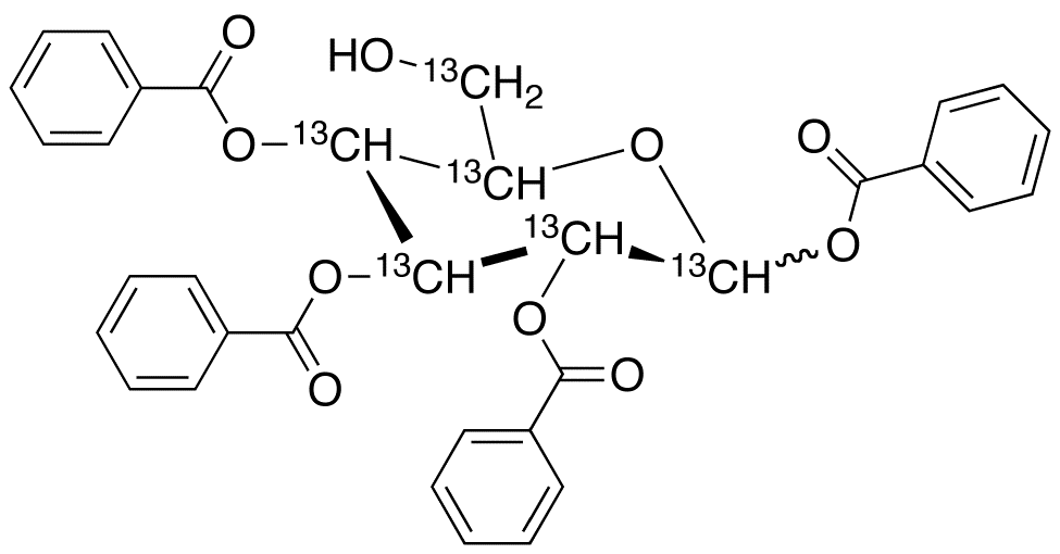1,2,3,4-Tetra-O-benzoyl-D-glucopyranose-13C6