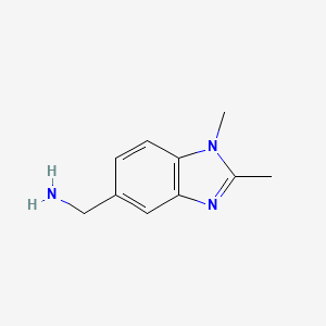 (1,2-Dimethyl-1,3-benzodiazol-5-yl)methanamine