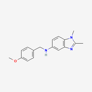 (1,2-Dimethyl-1H-benzoimidazol-5-yl)-(4-methoxy-benzyl)-amine