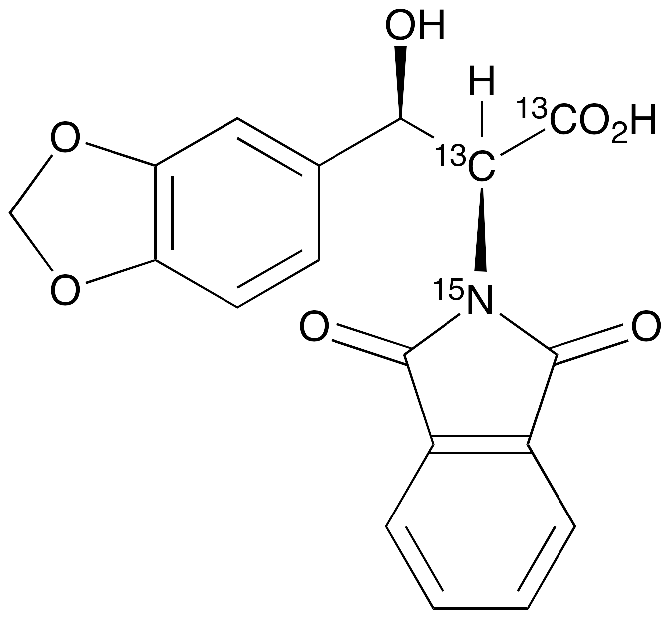 1,3-Benzodioxole-N-phthalimido DL-threo-Droxidopa-13C2,15N