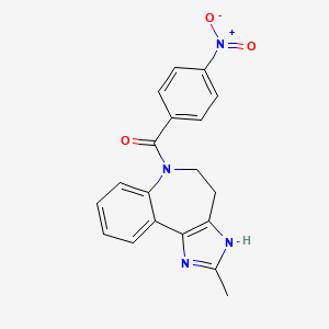 1,4,5,6-Tetrahydro-2-methyl-6-(4-nitrobenzoyl)imidazo[4,5-d]benzazepine