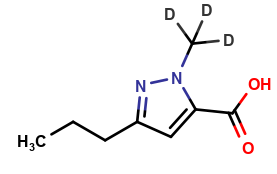 1-Methyl-3-propyl-1H-pyrazole-5-carboxylic Acid-d3	