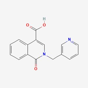 1-Oxo-2-(3-pyridinylmethyl)-1,2-dihydro-4-isoquinolinecarboxylic acid