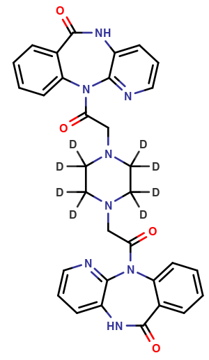 11,11'-(2,2'-(Piperazine-1,4-diyl)bis(acetyl))bis(5H-benzo[e]pyrido[3,2-b][1,4]diazepin-6(11H)-one)-d8
