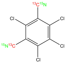 Chlorothalonil 13C2, 15N2