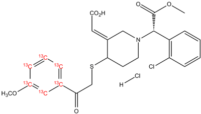 (E)-MPB derivatised Clopidogrel AM metabolite hydrochloride (mixture of diastereoisomers) 13C6