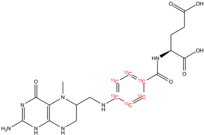 5-Methyltetrahydrofolic acid 13C6