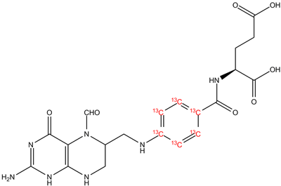 5-formyltetrahydrofolic acid 13C6