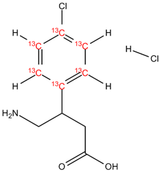 Baclofen hydrochloride 13C6