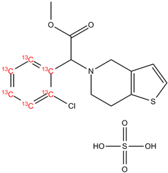 Clopidogrel hydrogensulfate 13C6