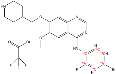 N-Demethyl vandetanib trifuoroacetate 13C6