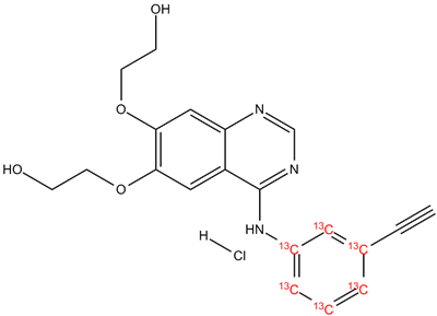 [13C6]-O-Didesmethylerlotinib hydrochloride