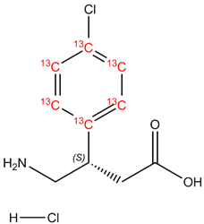 S-Baclofen hydrochloride salt 13C6