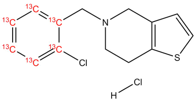 [13C6]-Ticlopidine hydrochloride