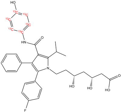 p-Hydroxyatorvastatin 13C6