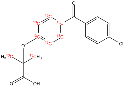 Fenofibric acid 13C8