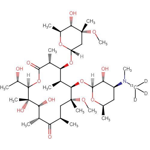 (14S)-14-Hydroxy Clarithromycin-13CD3