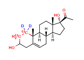 17A-HYDROXY PREGNENOLONE 13C2,D2