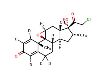 17a-Hydroxy-21-chloro-9b,11b-epoxy-16a-methylpregna-1,4-diene-3,20-dione-d5	