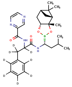 (1R)-(1S,2S,3R,5S)-Pinanediol-N-(N-pyrazinylphenylalaninoyl)-1-amino-3-methylbutane-1-boronate-d8