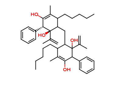 (1R,1R,2R,2R)-3,3-methylenebis(5-methyl-4-pentyl-2-(prop-1-en-2-yl)-1,2,3,4-tetrahydro-[1,1-biphenyl]-2,6-diol)