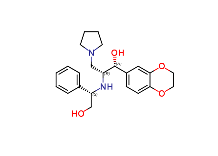 (1R,2R)-1-(2,3-dihydrobenzo[b][1,4]dioxin-6-yl)-2-(((S)- 2-hydroxy-1-phenylethyl)amino)-3-(pyrrolidi