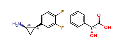 (1R,2R)-2-(3,4-difluorophenyl)cyclopropanamine(R)-2-hydroxy-2-phenylacetate
