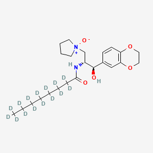 (1R,2R)-2-(N-Octanoyl-d15)-amino-1-(2,3-dihydrobenzo[b][1,4]dioxin-6-yl)-3-(N-oxo-pyrrolidin-1-yl)propan-1-ol