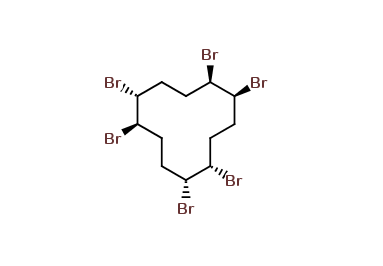 (1R,2R,5R,6S,9S,10R)-rel-1,2,5,6,9,10-Hexabromocyclododecane