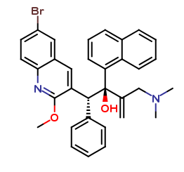 (1R,2S)-1-(6-bromo-2-methoxyquinolin-3-yl)-3-((dimethylamino)methyl)-2-(naphthalen-1-yl)-1-phenylbut