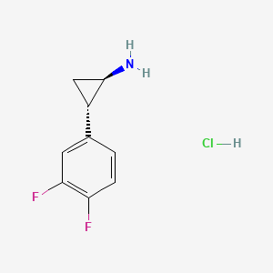 (1R,2S)-rel-2-(3,4-Difluorophenyl) cyclopropanamine hydrochloride