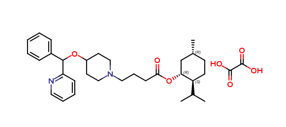(1R,2S,5R)-2-Isopropyl-5-methylcyclohexyl 4-[4-[(phenyl)(2-pyridyl)methoxy]piperidino]butanoate Oxal