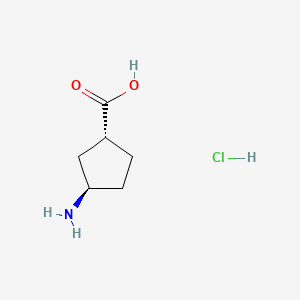 (1R,3R)-3-aminocyclopentanecarboxylic acid hydrochloride