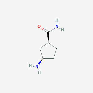 (1R,3S)-3-aminocyclopentane-1-carboxamide