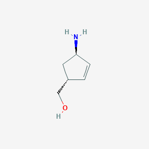 (1R,4R)-4-Aminocyclopent-2-en-1-yl]methanol