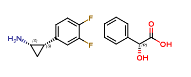 (1S,2S)-2-(3,4-difluorophenyl)cyclopropanamine(R)-2-hydroxy-2-phenylacetate