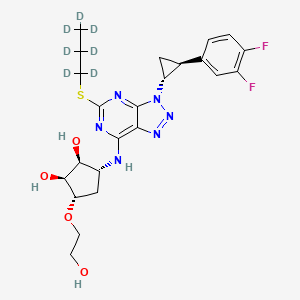 (1S,2S,3R,5S)-3-[[3-[(1R,2S)-2-(3,4-Difluorophenyl)cyclopropyl]-5-(propylthio)-3H-1,2,3-triazolo[4,5-d]pyrimidin-7-yl]amino]-5-(2-hydroxyethoxy)-1,2-cyclopentanediol-d7
